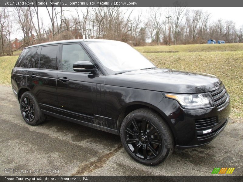 Santorini Black Metallic / Ebony/Ebony 2017 Land Rover Range Rover HSE