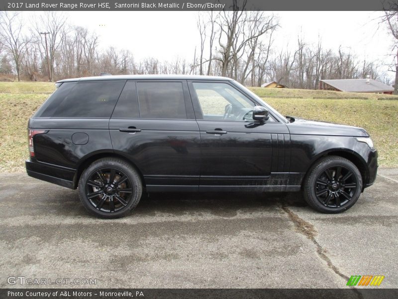 Santorini Black Metallic / Ebony/Ebony 2017 Land Rover Range Rover HSE