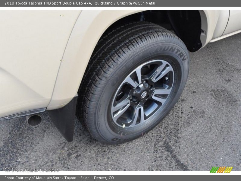 Quicksand / Graphite w/Gun Metal 2018 Toyota Tacoma TRD Sport Double Cab 4x4