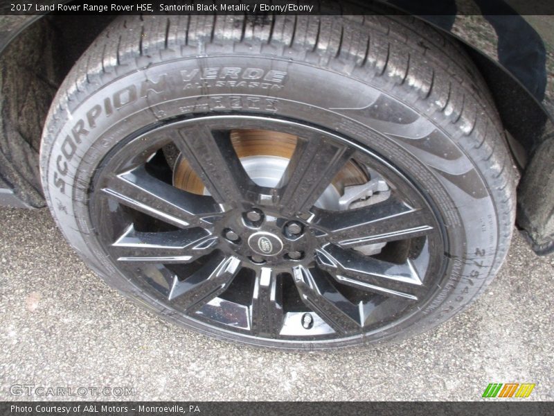Santorini Black Metallic / Ebony/Ebony 2017 Land Rover Range Rover HSE