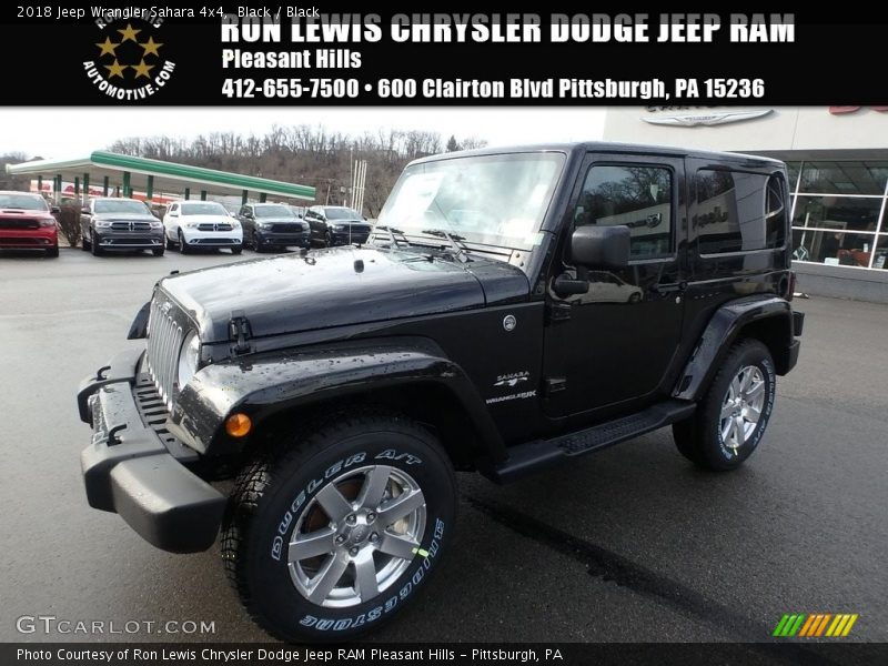 Black / Black 2018 Jeep Wrangler Sahara 4x4