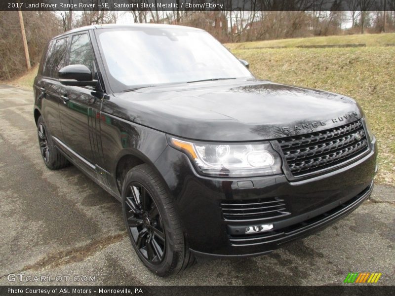 Santorini Black Metallic / Ebony/Ebony 2017 Land Rover Range Rover HSE