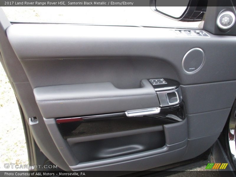 Santorini Black Metallic / Ebony/Ebony 2017 Land Rover Range Rover HSE