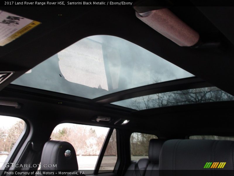 Santorini Black Metallic / Ebony/Ebony 2017 Land Rover Range Rover HSE