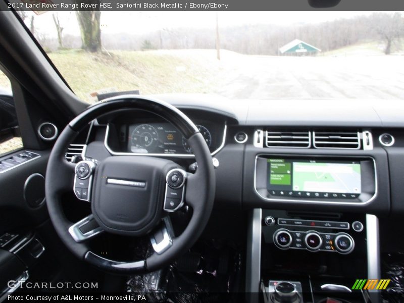 Santorini Black Metallic / Ebony/Ebony 2017 Land Rover Range Rover HSE