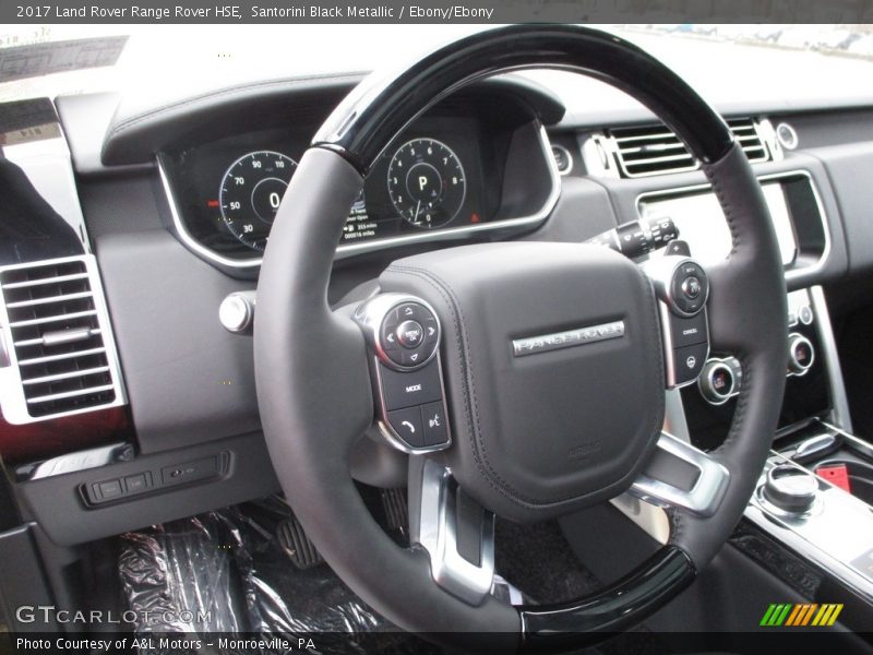Santorini Black Metallic / Ebony/Ebony 2017 Land Rover Range Rover HSE