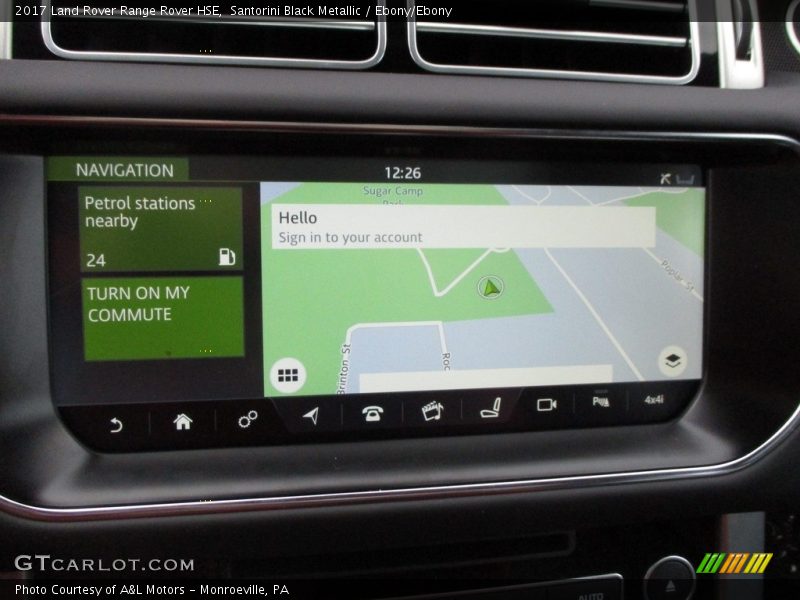 Santorini Black Metallic / Ebony/Ebony 2017 Land Rover Range Rover HSE
