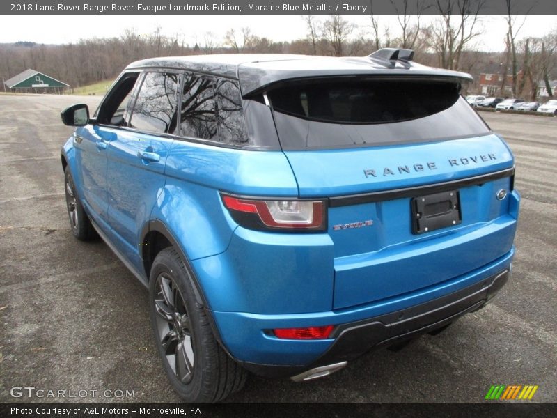 Moraine Blue Metallic / Ebony 2018 Land Rover Range Rover Evoque Landmark Edition