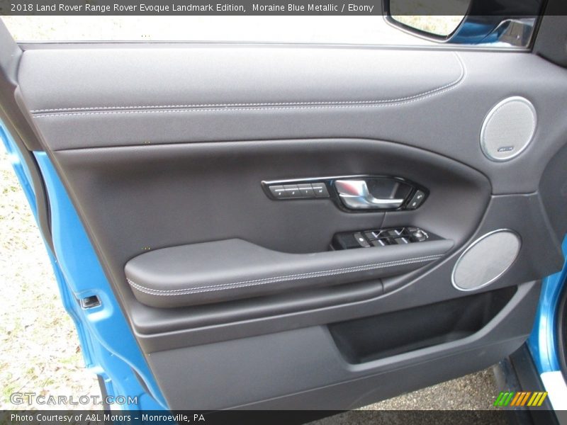 Moraine Blue Metallic / Ebony 2018 Land Rover Range Rover Evoque Landmark Edition