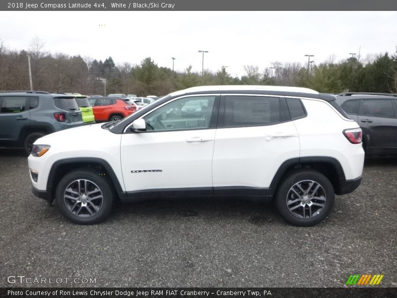 White / Black/Ski Gray 2018 Jeep Compass Latitude 4x4