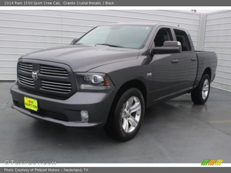 Granite Crystal Metallic / Black 2014 Ram 1500 Sport Crew Cab