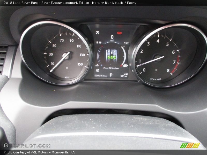  2018 Range Rover Evoque Landmark Edition Landmark Edition Gauges