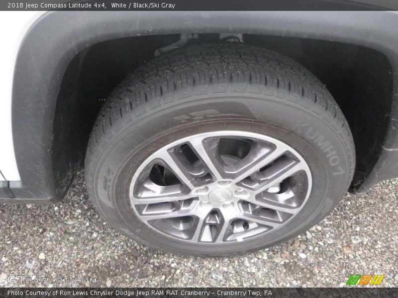 White / Black/Ski Gray 2018 Jeep Compass Latitude 4x4