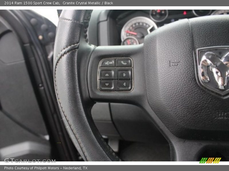 Granite Crystal Metallic / Black 2014 Ram 1500 Sport Crew Cab