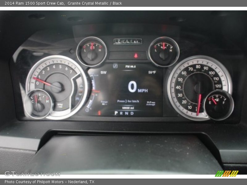 Granite Crystal Metallic / Black 2014 Ram 1500 Sport Crew Cab