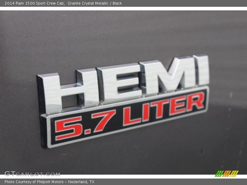 Granite Crystal Metallic / Black 2014 Ram 1500 Sport Crew Cab