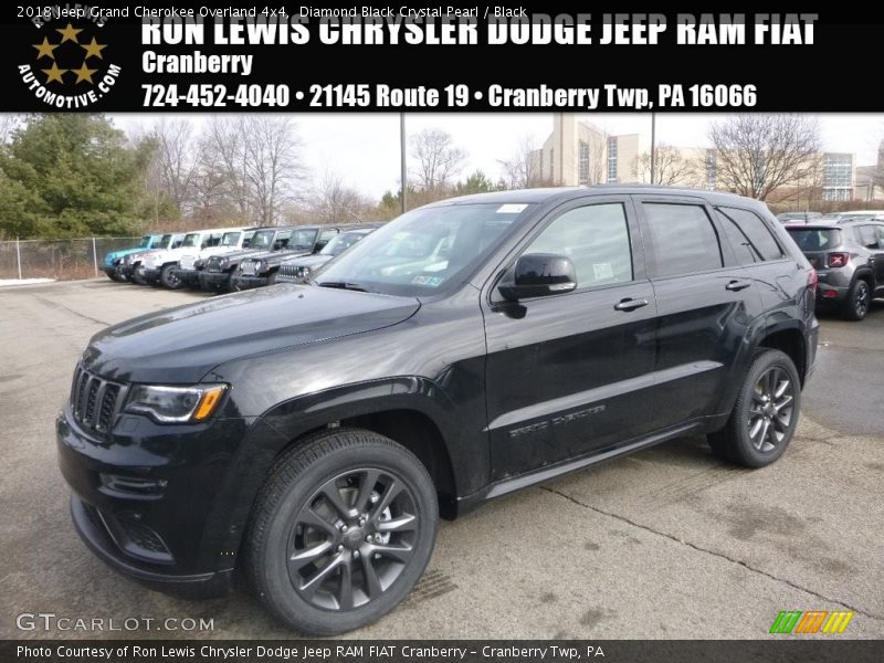 Diamond Black Crystal Pearl / Black 2018 Jeep Grand Cherokee Overland 4x4