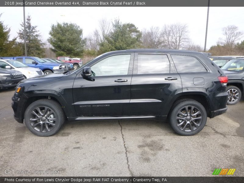 Diamond Black Crystal Pearl / Black 2018 Jeep Grand Cherokee Overland 4x4