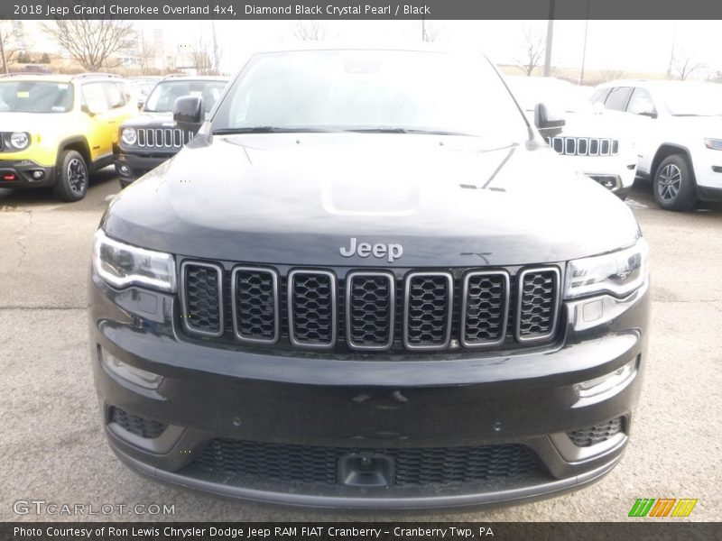 Diamond Black Crystal Pearl / Black 2018 Jeep Grand Cherokee Overland 4x4