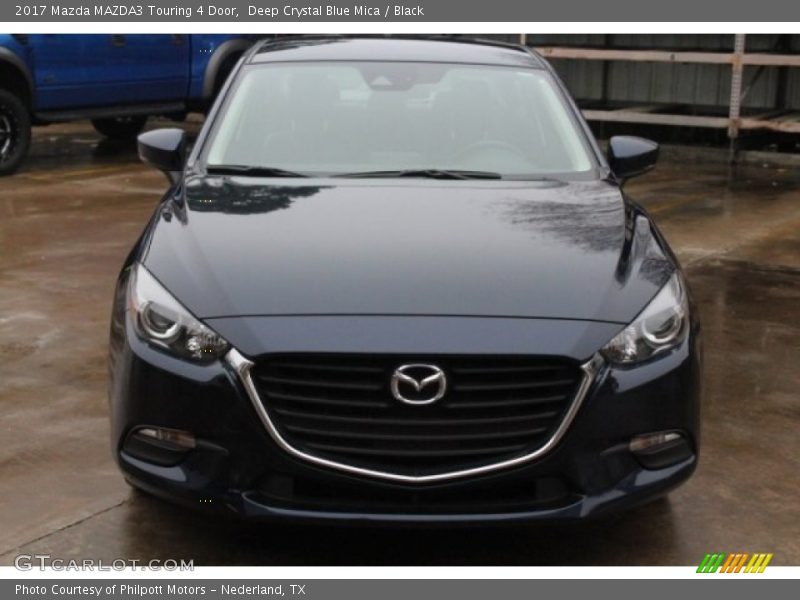 Deep Crystal Blue Mica / Black 2017 Mazda MAZDA3 Touring 4 Door