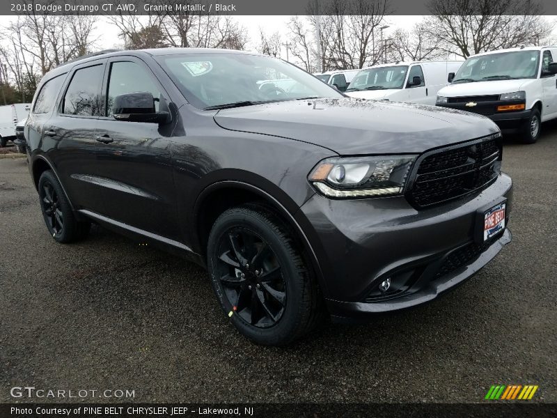 Granite Metallic / Black 2018 Dodge Durango GT AWD
