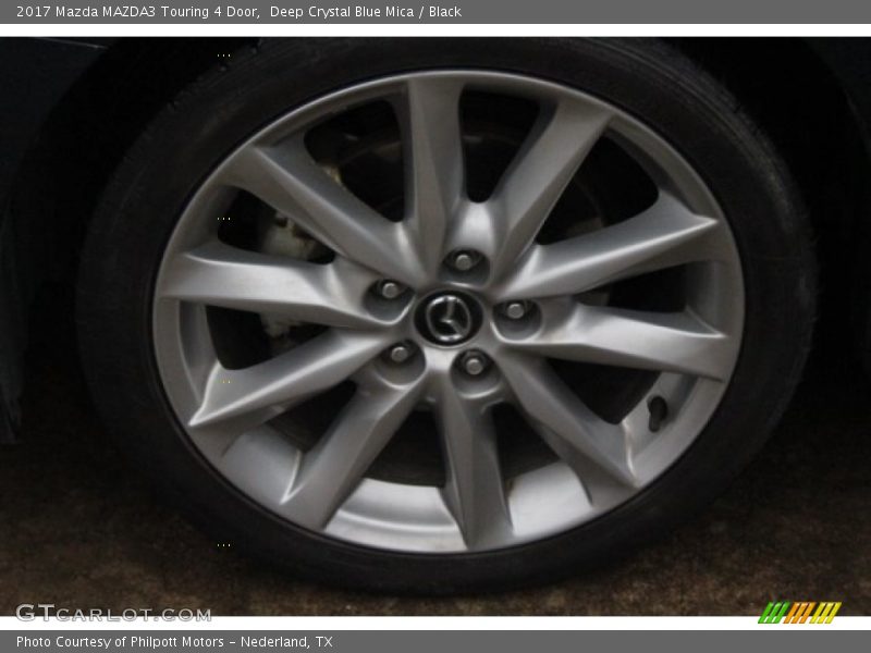 Deep Crystal Blue Mica / Black 2017 Mazda MAZDA3 Touring 4 Door