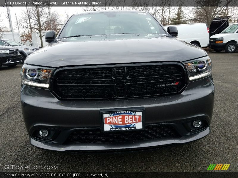 Granite Metallic / Black 2018 Dodge Durango GT AWD