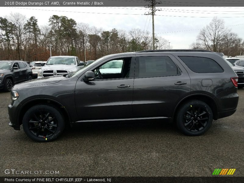 Granite Metallic / Black 2018 Dodge Durango GT AWD