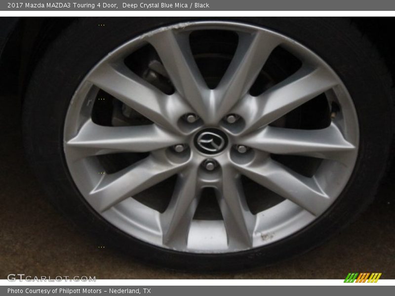 Deep Crystal Blue Mica / Black 2017 Mazda MAZDA3 Touring 4 Door