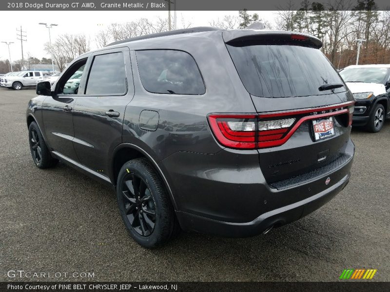 Granite Metallic / Black 2018 Dodge Durango GT AWD