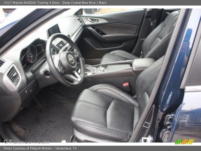 Deep Crystal Blue Mica / Black 2017 Mazda MAZDA3 Touring 4 Door