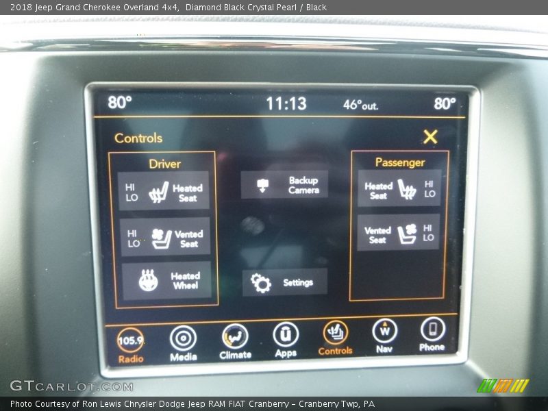 Diamond Black Crystal Pearl / Black 2018 Jeep Grand Cherokee Overland 4x4