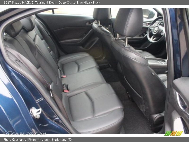 Deep Crystal Blue Mica / Black 2017 Mazda MAZDA3 Touring 4 Door