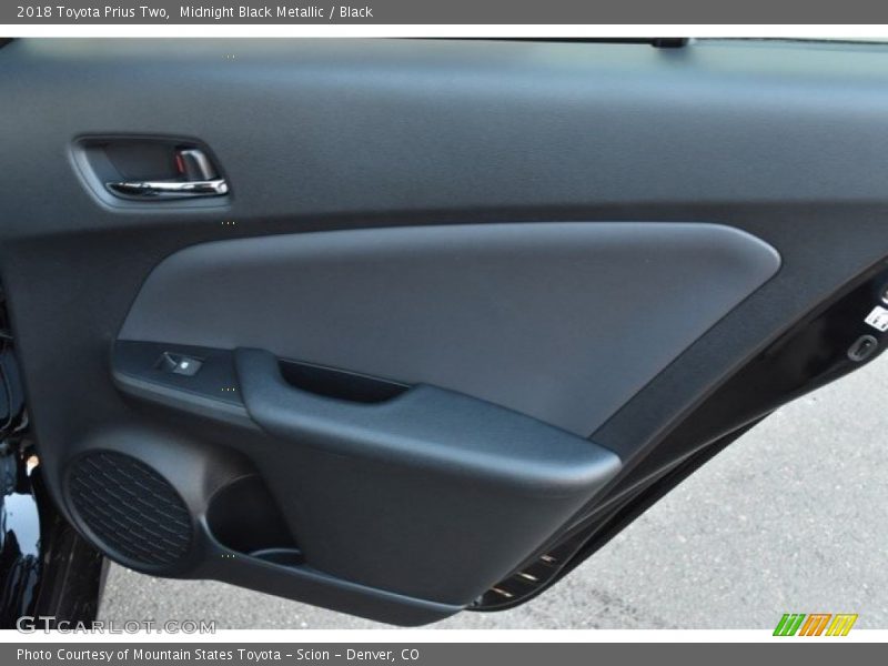 Midnight Black Metallic / Black 2018 Toyota Prius Two