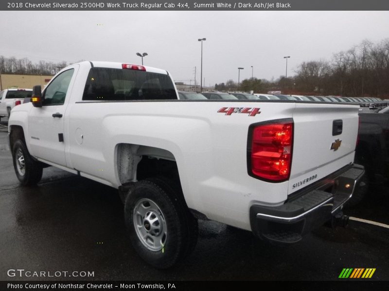 Summit White / Dark Ash/Jet Black 2018 Chevrolet Silverado 2500HD Work Truck Regular Cab 4x4