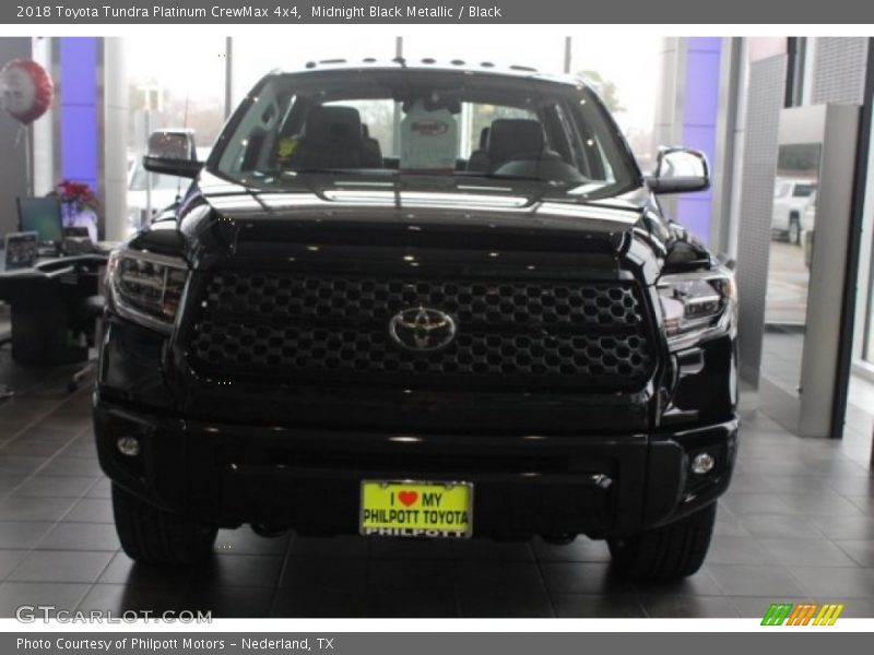 Midnight Black Metallic / Black 2018 Toyota Tundra Platinum CrewMax 4x4