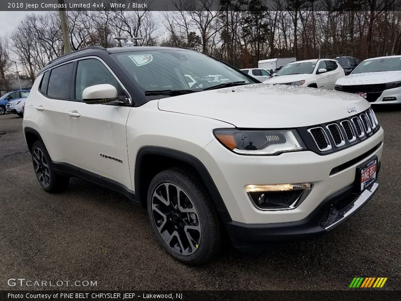 White / Black 2018 Jeep Compass Limited 4x4