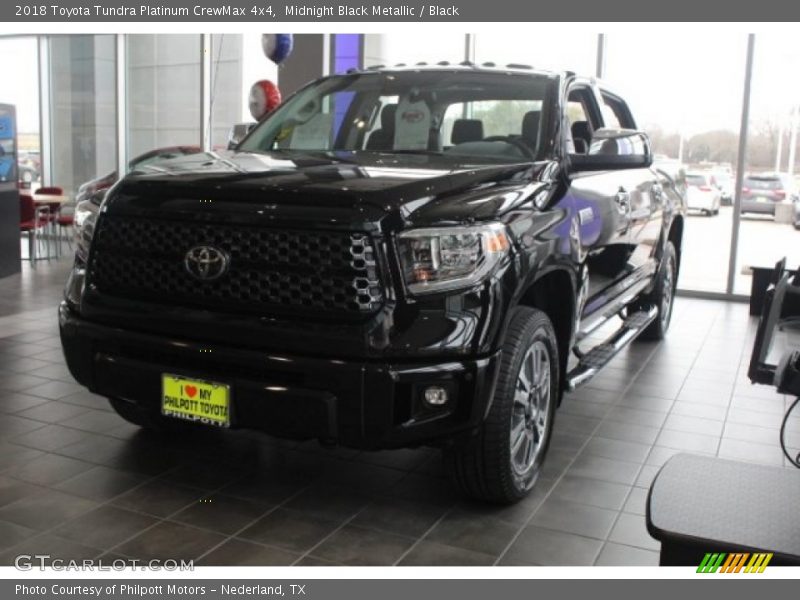 Midnight Black Metallic / Black 2018 Toyota Tundra Platinum CrewMax 4x4