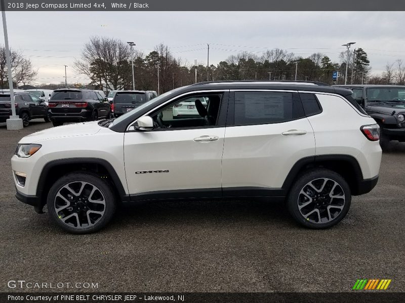 White / Black 2018 Jeep Compass Limited 4x4