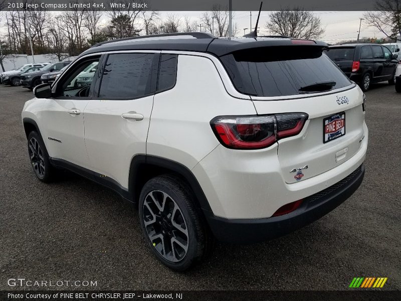 White / Black 2018 Jeep Compass Limited 4x4