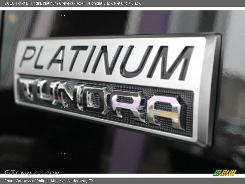 Midnight Black Metallic / Black 2018 Toyota Tundra Platinum CrewMax 4x4