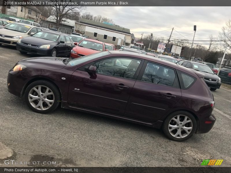 Phantom Purple Mica / Black 2008 Mazda MAZDA3 s Touring Hatchback