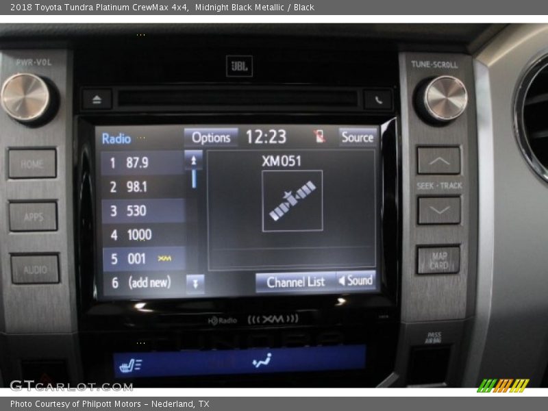 Midnight Black Metallic / Black 2018 Toyota Tundra Platinum CrewMax 4x4