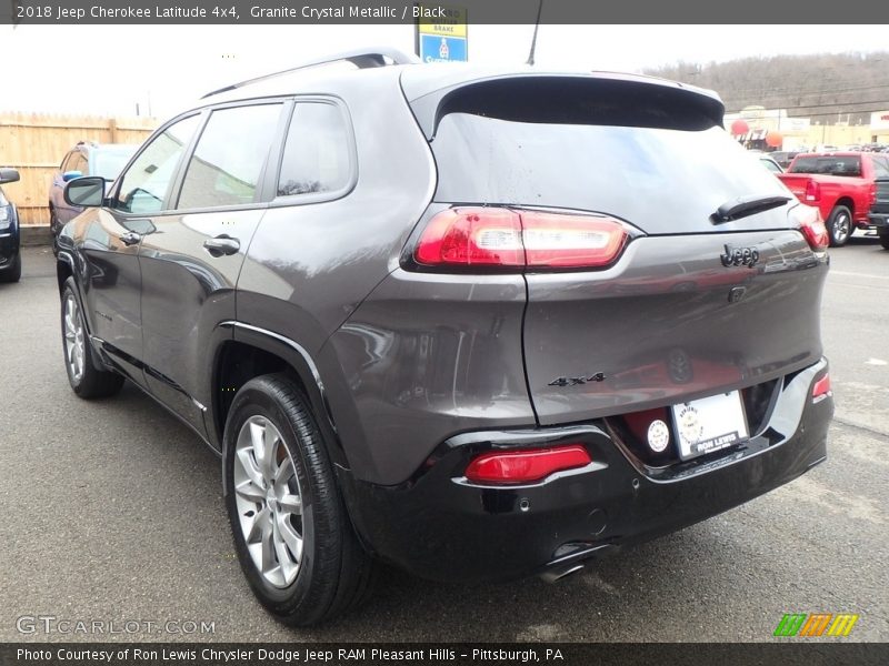 Granite Crystal Metallic / Black 2018 Jeep Cherokee Latitude 4x4