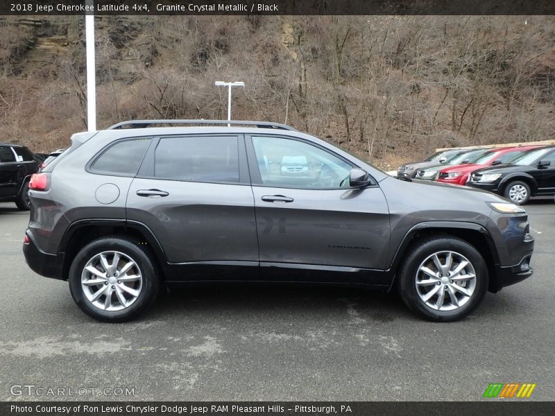 Granite Crystal Metallic / Black 2018 Jeep Cherokee Latitude 4x4