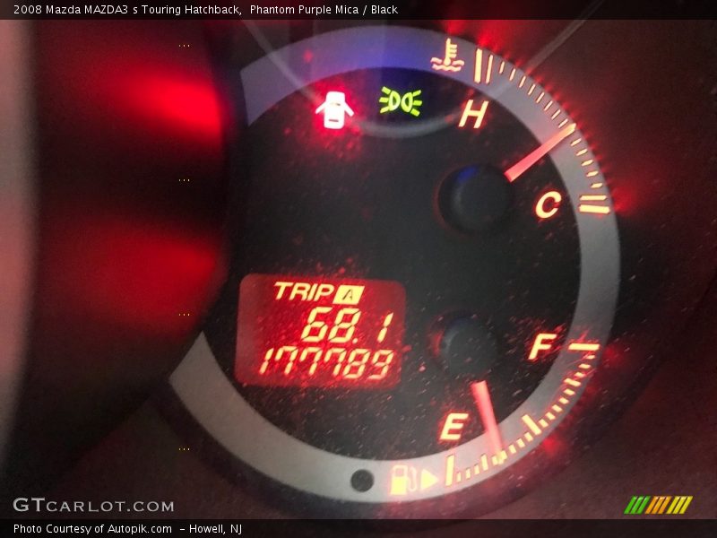 Phantom Purple Mica / Black 2008 Mazda MAZDA3 s Touring Hatchback