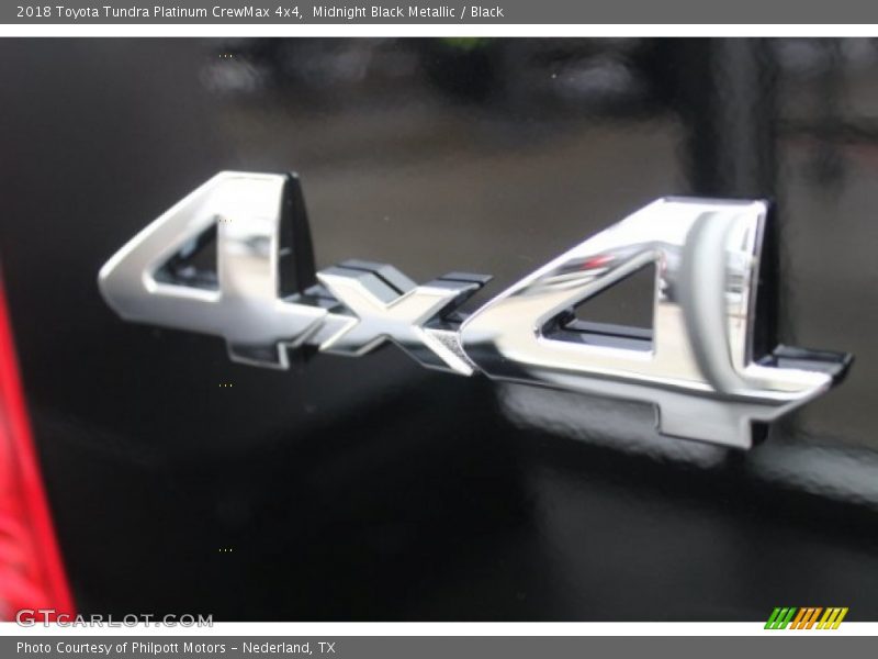 Midnight Black Metallic / Black 2018 Toyota Tundra Platinum CrewMax 4x4