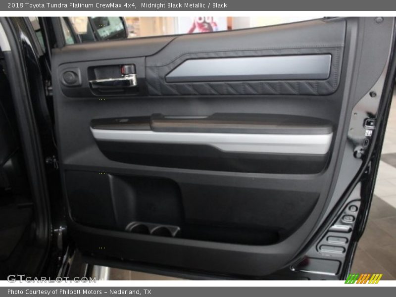 Midnight Black Metallic / Black 2018 Toyota Tundra Platinum CrewMax 4x4