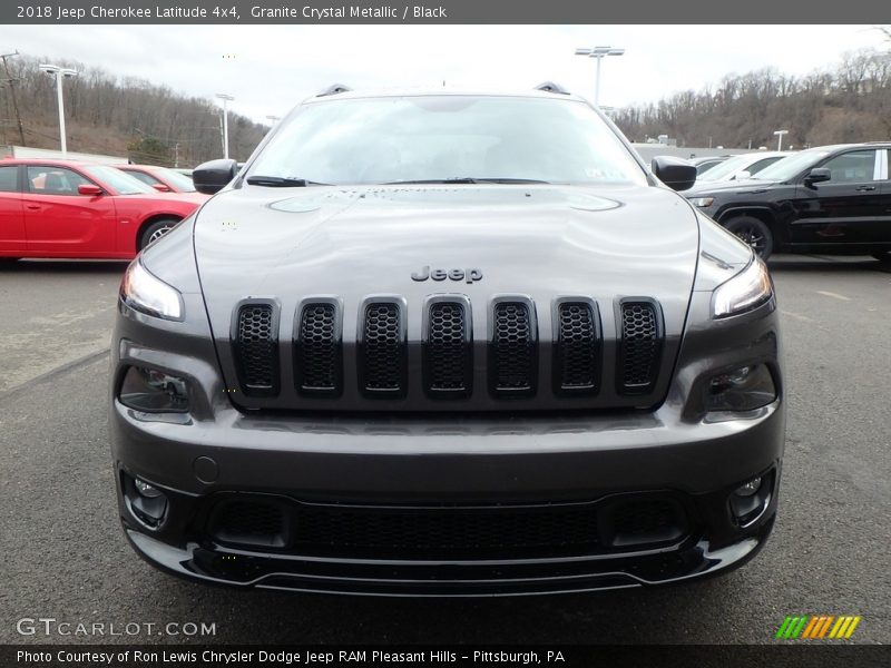 Granite Crystal Metallic / Black 2018 Jeep Cherokee Latitude 4x4