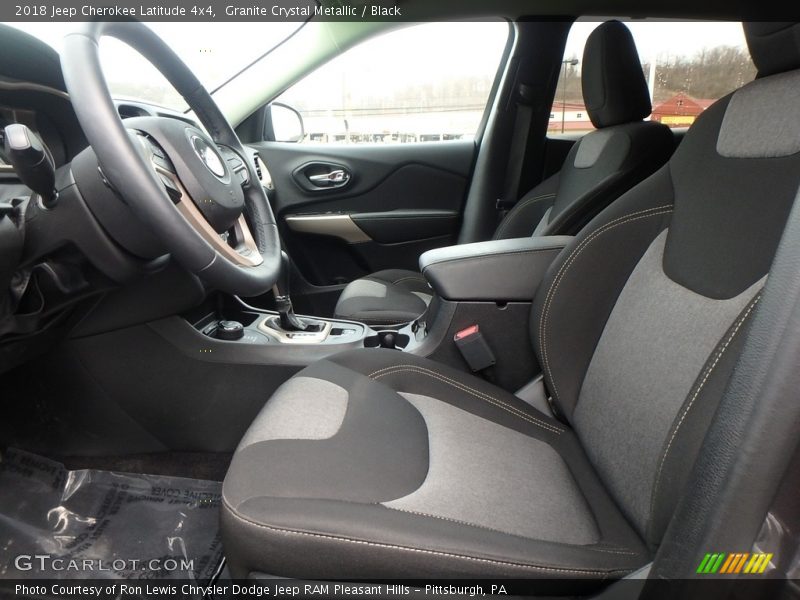 Granite Crystal Metallic / Black 2018 Jeep Cherokee Latitude 4x4